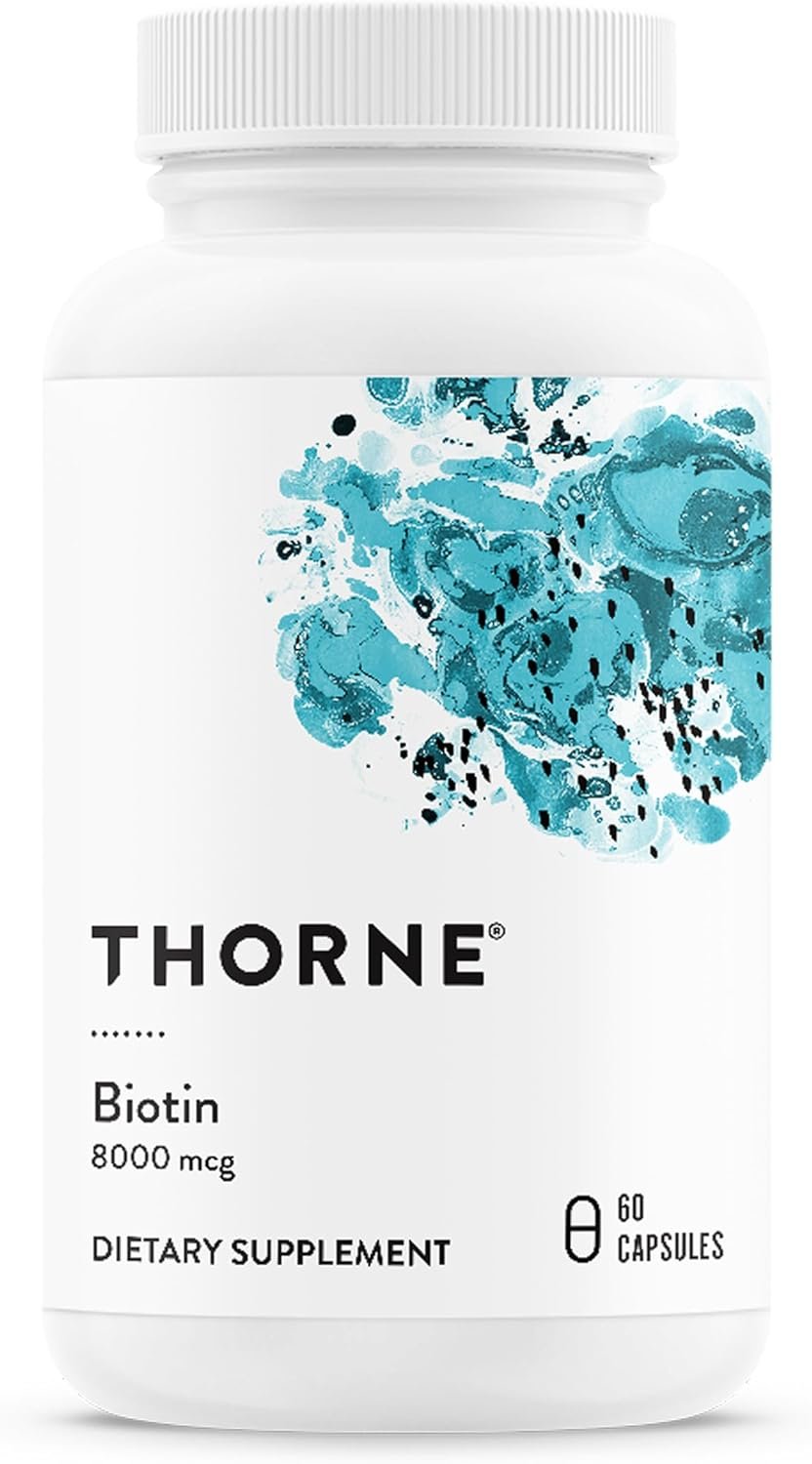 THORNE - Biotin - Vitamin B7 Supplement for Healthy Hair, Nails, Skin & Metabolism* - 60 Capsules